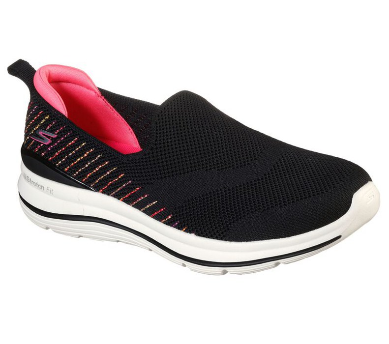 Skechers Gowalk Stretch Fit - Special Day - Womens Slip On Shoes Black/Multicolor [AU-MN6602]